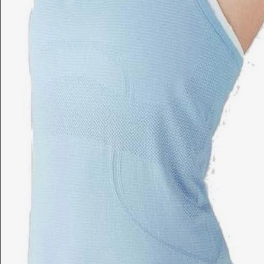 Light Blue Women's Ribbed Tank Top